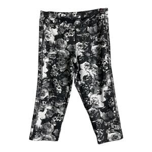 Champion Womens Athletic Capri Pants S Small Floral Workout Gym Running Yoga